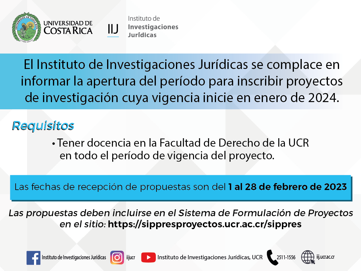Apertura del período para inscripción de proyectos